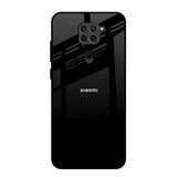 Jet Black Redmi Note 9 Glass Back Cover Online