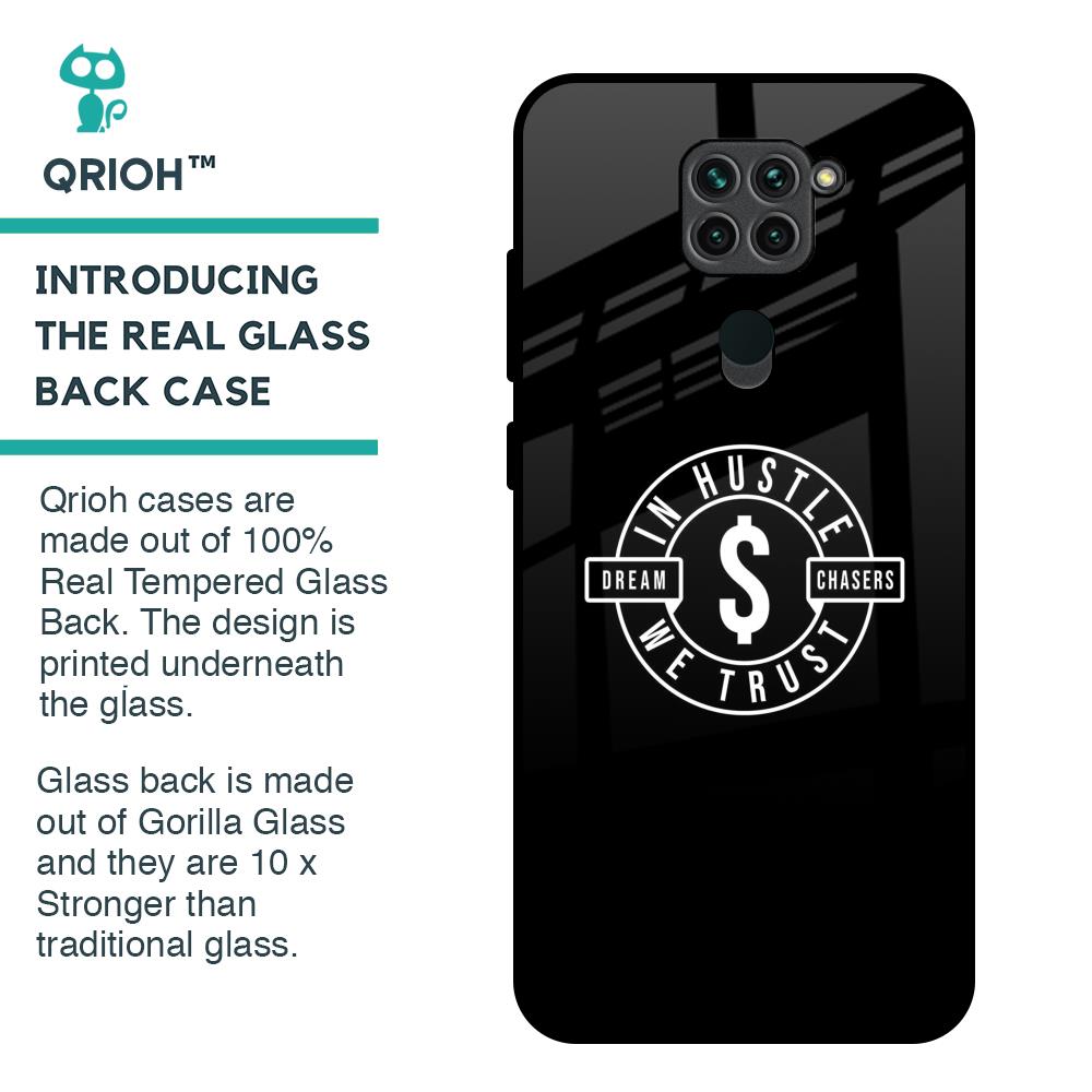 Dream Chasers Glass Case for Redmi Note 9