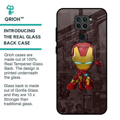 Angry Baby Super Hero Glass Case for Redmi Note 9