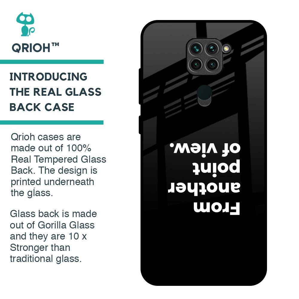 Motivation Glass Case for Redmi Note 9