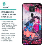 Radha Krishna Art Glass Case for Redmi Note 9