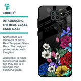 Rose Flower Bunch Art Glass Case for Redmi Note 9