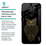 Golden Owl Glass Case for Redmi Note 9