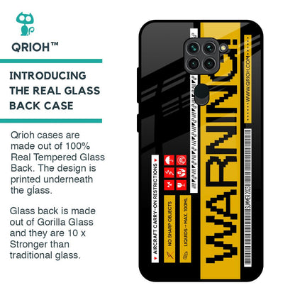 Aircraft Warning Glass Case for Redmi Note 9
