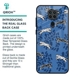 Blue Cheetah Glass Case for Redmi Note 9