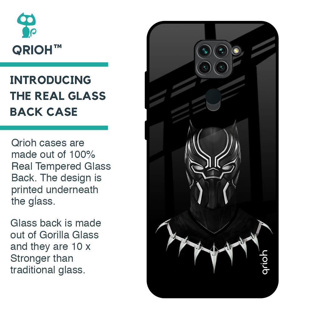 Dark Superhero Glass Case for Redmi Note 9