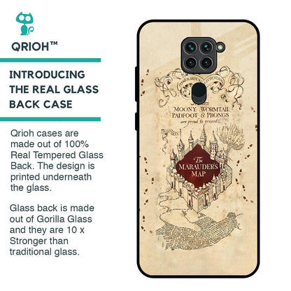 Magical Map Glass Case for Redmi Note 9