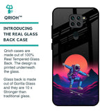 Retro Astronaut Glass Case for Redmi Note 9