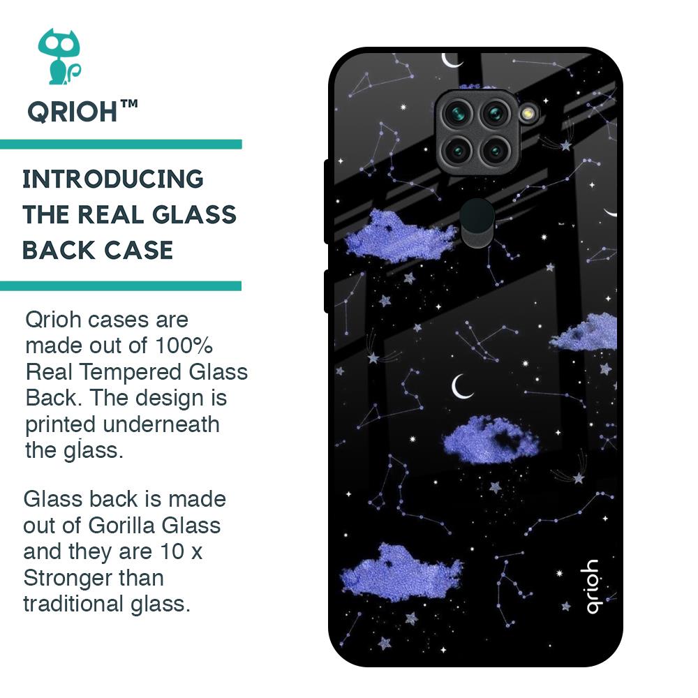 Constellations Glass Case for Redmi Note 9