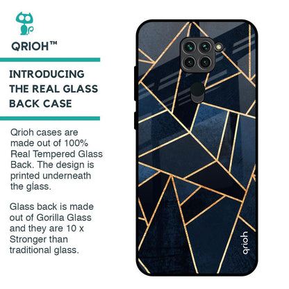 Abstract Tiles Glass Case for Redmi Note 9