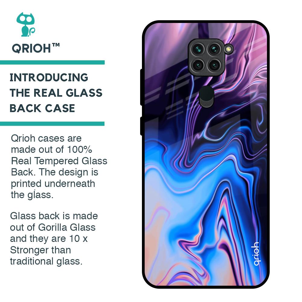 Psychic Texture Glass Case for Redmi Note 9