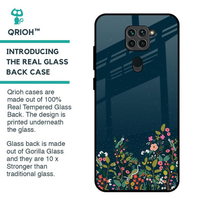 Small Garden Glass Case For Redmi Note 9