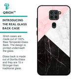 Marble Collage Art Glass Case For Redmi Note 9
