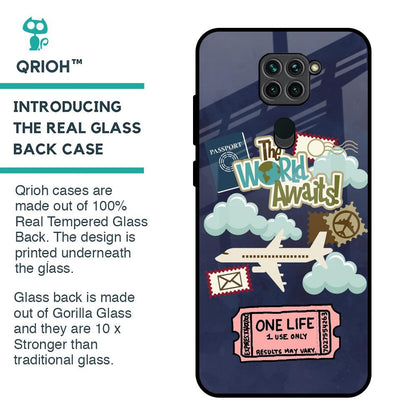 Tour The World Glass Case For Redmi Note 9