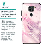 Diamond Pink Gradient Glass Case For Redmi Note 9