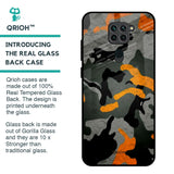 Camouflage Orange Glass Case For Redmi Note 9