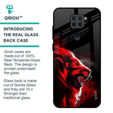 Red Angry Lion Glass Case for Redmi Note 9