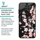 Black Cherry Blossom Glass Case for Redmi Note 9