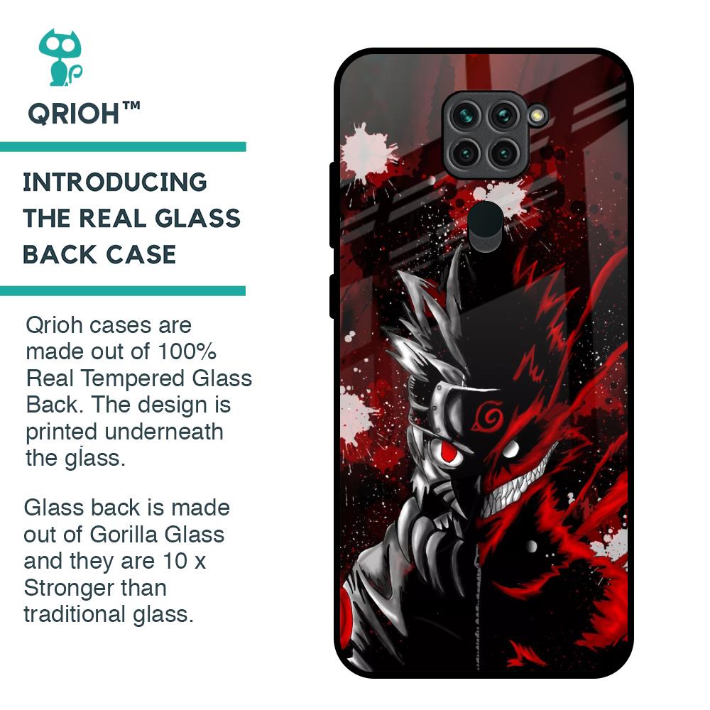 Dark Character Glass Case for Redmi Note 9