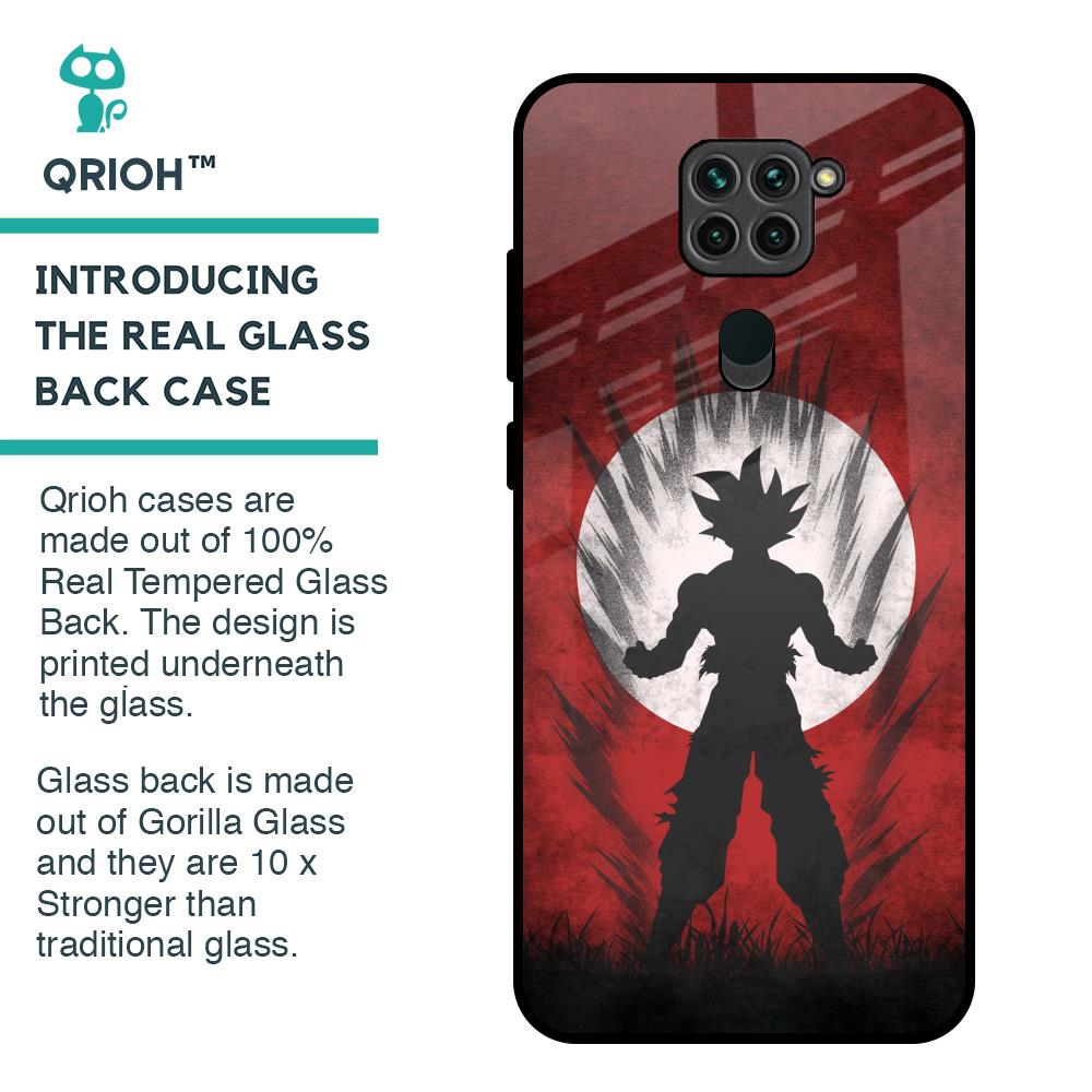 Japanese Animated Glass Case for Redmi Note 9