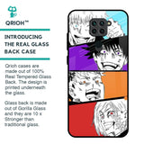 Anime Sketch Glass Case for Redmi Note 9
