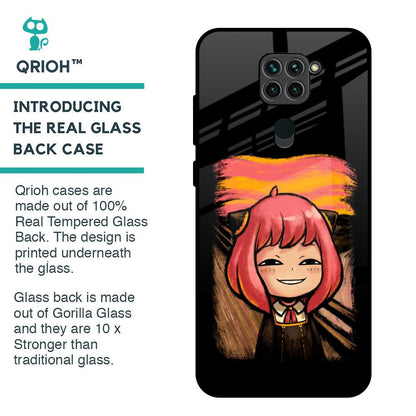 Spy X Family Glass Case for Redmi Note 9
