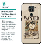 Luffy Wanted Glass Case for Redmi Note 9
