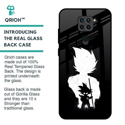 Monochrome Goku Glass Case for Redmi Note 9