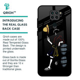 Luffy Line Art Glass Case for Redmi Note 9
