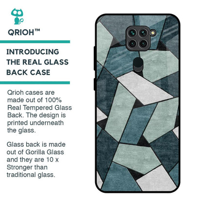 Abstact Tiles Glass Case for Redmi Note 9