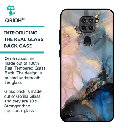 Marble Ink Abstract Glass Case for Redmi Note 9