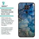 Blue Cool Marble Glass Case for Redmi Note 9