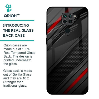 Modern Abstract Glass Case for Redmi Note 9