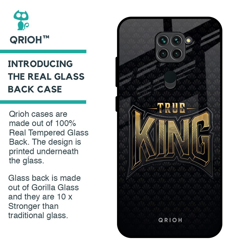 True King Glass Case for Redmi Note 9