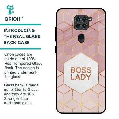 Boss Lady Glass Case for Redmi Note 9