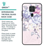 Elegant Floral Glass Case for Redmi Note 9