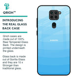 Wavy Blue Pattern Glass Case for Redmi Note 9