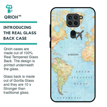 Fly Around The World Glass Case for Redmi Note 9