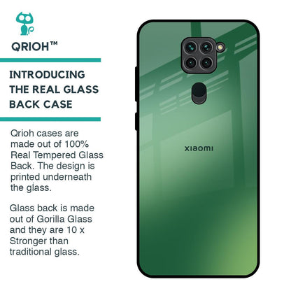 Green Grunge Texture Glass Case for Redmi Note 9