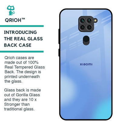Vibrant Blue Texture Glass Case for Redmi Note 9