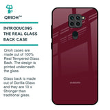 Classic Burgundy Glass Case for Redmi Note 9