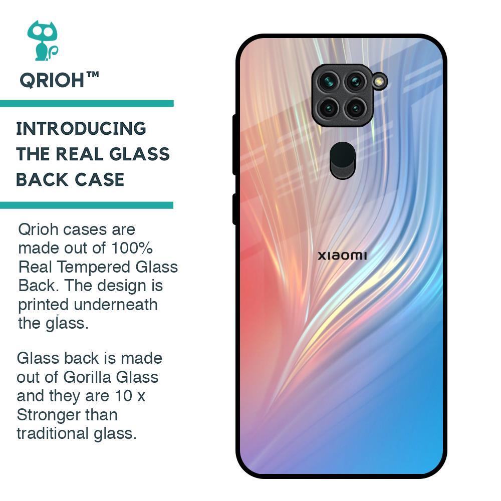 Mystic Aurora Glass Case for Redmi Note 9