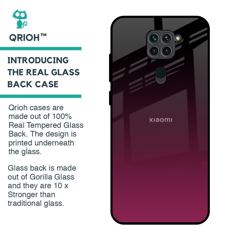 Wisconsin Wine Glass Case For Redmi Note 9