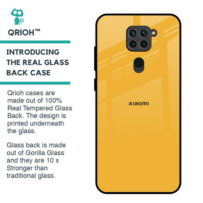 Fluorescent Yellow Glass case for Redmi Note 9