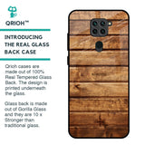 Wooden Planks Glass Case for Redmi Note 9