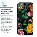Flowers & Butterfly Glass Case for Redmi Note 9