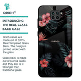 Tropical Art Flower Glass Case for Redmi Note 9