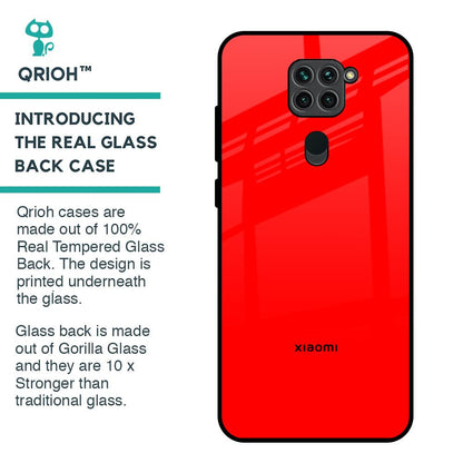 Blood Red Glass Case for Redmi Note 9