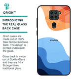 Wavy Color Pattern Glass Case for Redmi Note 9