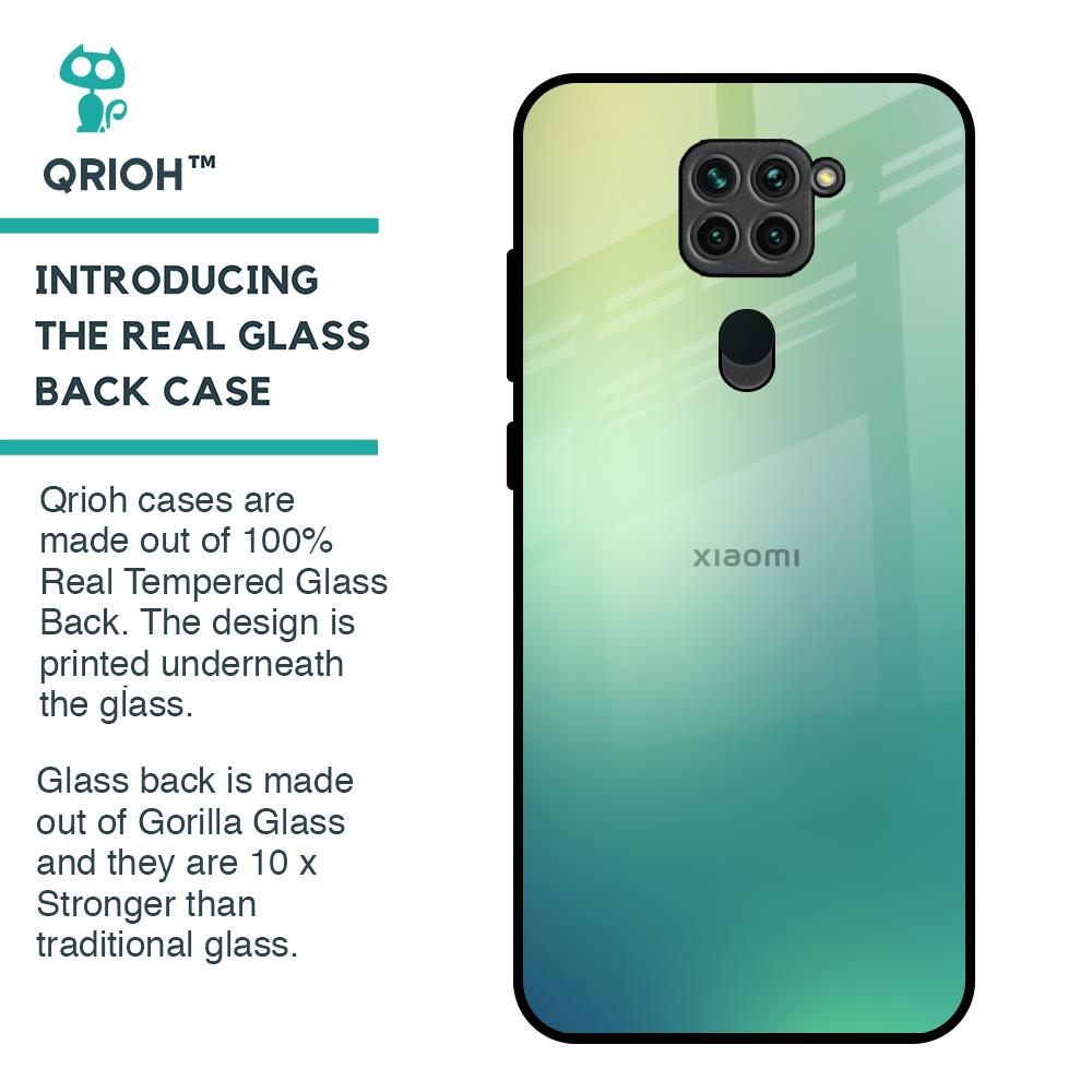 Dusty Green Glass Case for Redmi Note 9